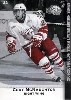 2008-09 M&T Printing Guelph Storm (OHL) #NNO Cody McNaughton Front