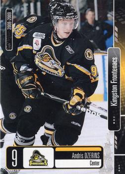 2008-09 Extreme Kingston Frontenacs (OHL) #10 Andris Dzerins Front