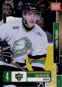 2008-09 Extreme London Knights (OHL) #1 Scott Valentine Front