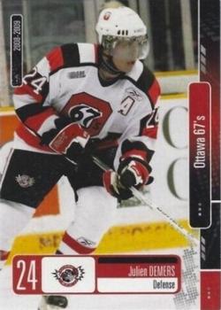 2008-09 Extreme Ottawa 67's (OHL) #19 Julien Demers Front