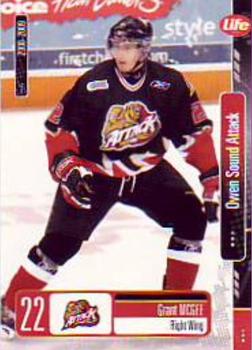 2008-09 Extreme Owen Sound Attack (OHL) #14 Grant McGee Front