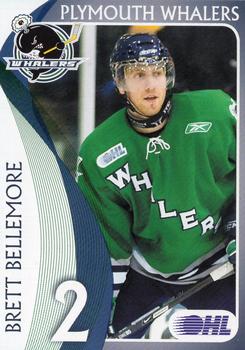 2008-09 Plymouth Whalers (OHL) #B-01 Brett Bellemore Front