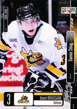 2008-09 Extreme Sarnia Sting (OHL) #3 Daniel Broussard Front