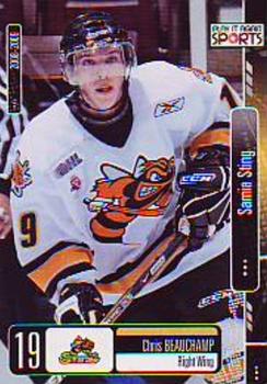 2008-09 Extreme Sarnia Sting (OHL) #14 Chris Beauchamp Front