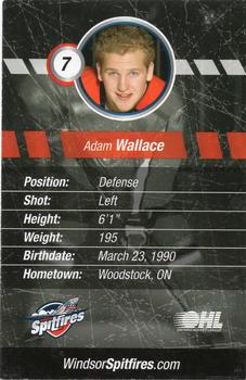 2008-09 Windsor Spitfires (OHL) #6 Adam Wallace Back