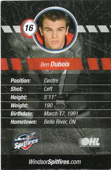 2008-09 Windsor Spitfires (OHL) #9 Ben Dubois Back