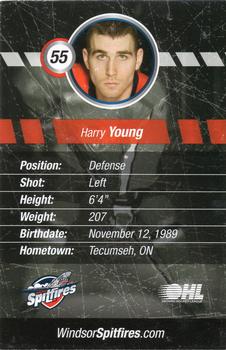 2008-09 Windsor Spitfires (OHL) #19 Harry Young Back