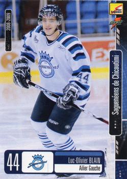 2008-09 Extreme Chicoutimi Sagueneens (QMJHL) #20 Luc-Olivier Blain Front