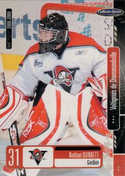 2008-09 Extreme Drummondville Voltigeurs (QMJHL) #15 Nathan Dunnett Front