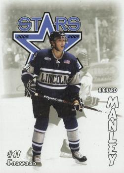 2008-09 Blueline Booster Club Lincoln Stars (USHL) #12 Richard Manley Front