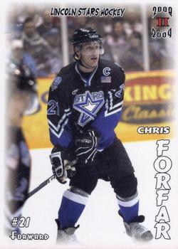 2008-09 Blueline Booster Club Lincoln Stars (USHL) #46 Chris Forfar Front