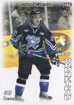 2008-09 Blueline Booster Club Lincoln Stars (USHL) #50 Matt Bruneteau Front
