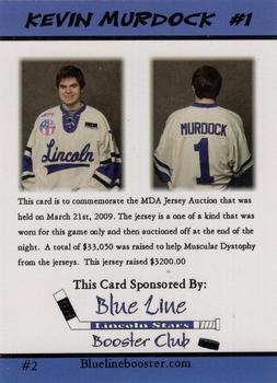 2008-09 MDA Lincoln Stars (USHL) #2 Kevin Murdock Back