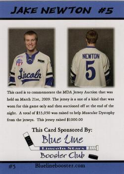 2008-09 MDA Lincoln Stars (USHL) #5 Jake Newton Back