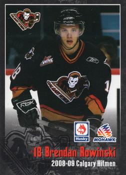 2008-09 Calgary Hitmen (WHL) #NNO Brendan Rowinski Front