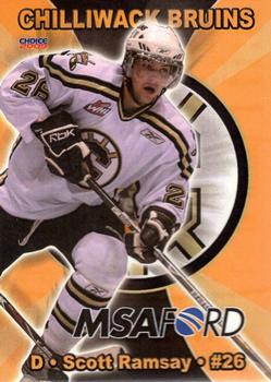 2008-09 Choice Chilliwack Bruins (WHL) #17 Scott Ramsay Front
