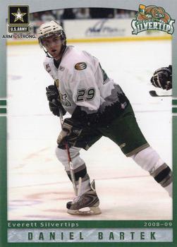 2008-09 Grandstand Everett Silvertips (WHL) #NNO Daniel Bartek Front