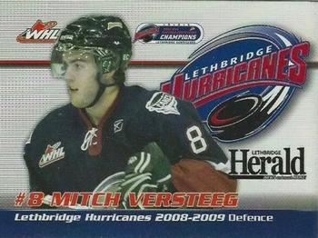 2008-09 Lethbridge Herald Lethbridge Hurricanes (WHL) #NNO Mitch Versteeg Front