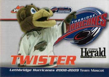 2008-09 Lethbridge Herald Lethbridge Hurricanes (WHL) #NNO Twister Front