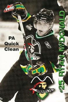 2008-09 Prince Albert Raiders (WHL) #NNO Ryan McDonald Front