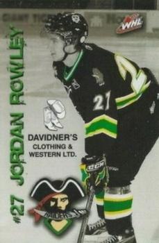 2008-09 Prince Albert Raiders (WHL) #NNO Jordan Rowley Front