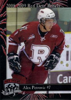 2008-09 Cat Tail Design and Printing Red Deer Rebels (WHL) #5 Alex Petrovic Front