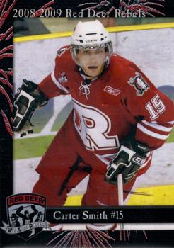 2008-09 Cat Tail Design and Printing Red Deer Rebels (WHL) #9 Carter Smith Front