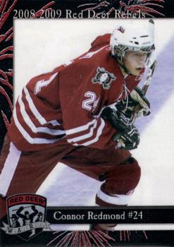 2008-09 Cat Tail Design and Printing Red Deer Rebels (WHL) #17 Connor Redmond Front