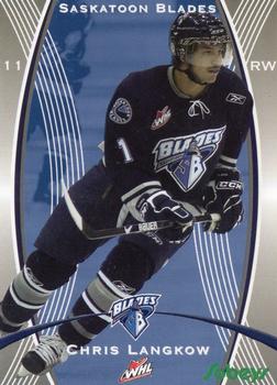 2008-09 Saskatoon Blades (WHL) #NNO Chris Langkow Front
