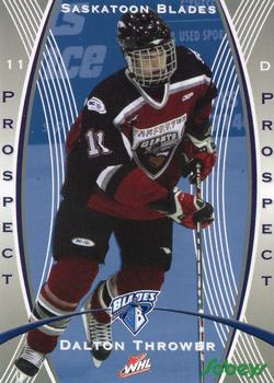 2008-09 Saskatoon Blades (WHL) #NNO Dalton Thrower Front