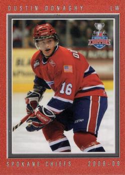 2008-09 Grandstand Spokane Chiefs (WHL) #NNO Dustin Donaghy Front