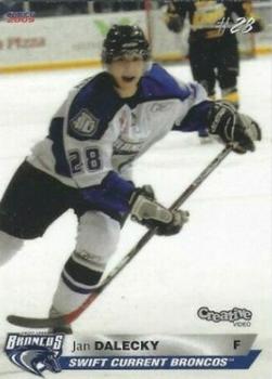 2008-09 Choice Swift Current Broncos (WHL) #3 Jan Dalecky Front