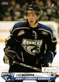 2008-09 Choice Swift Current Broncos (WHL) #19 Joel Rogers Front