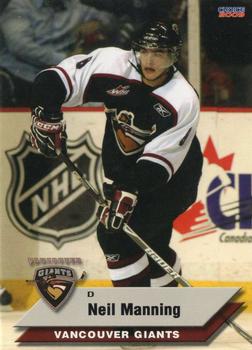 2008-09 Choice Vancouver Giants (WHL) #13 Neil Manning Front
