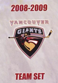 2008-09 Choice Vancouver Giants (WHL) #NNO Vancouver Giants Front