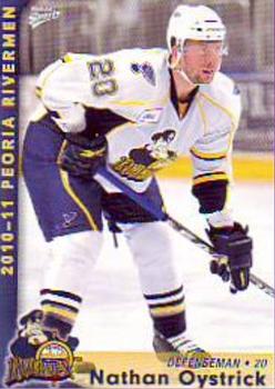 2010-11 MultiAd Peoria Rivermen (AHL) #NNO Nathan Oystrick Front