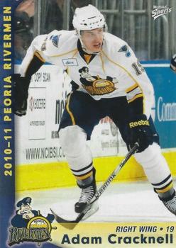 2010-11 MultiAd Peoria Rivermen (AHL) #NNO Adam Cracknell Front