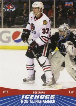 2010-11 Choice Rockford IceHogs (AHL) #09 Rob Klinkhammer Front