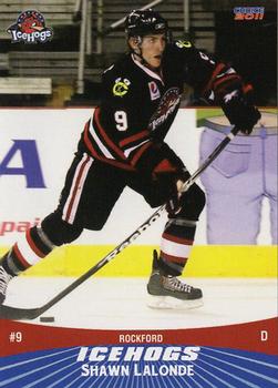 2010-11 Choice Rockford IceHogs (AHL) #10 Shawn Lalonde Front