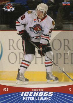 2010-11 Choice Rockford IceHogs (AHL) #11 Peter LeBlanc Front