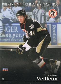 2010-11 Choice Wilkes-Barre/Scranton Penguins (AHL) #22 Keven Veilleux Front