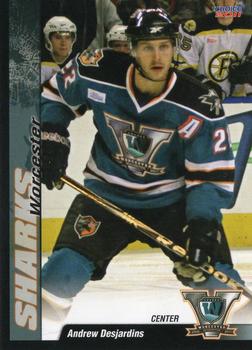 2010-11 Choice Worcester Sharks (AHL) #8 Andrew Desjardins Front