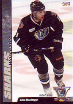 2010-11 Choice Worcester Sharks (AHL) #11 Cam Macintyre Front