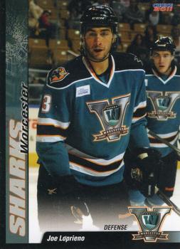 2010-11 Choice Worcester Sharks (AHL) #14 Joe Loprieno Front