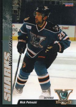 2010-11 Choice Worcester Sharks (AHL) #20 Nick Petrecki Front