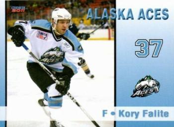 2010-11 Choice Alaska Aces (ECHL) #10 Kory Falite Front