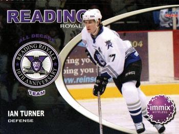 2010-11 Reading Royals (ECHL) 10th Anniversary #B-5 Ian Turner Front