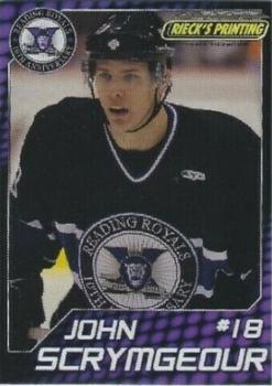 2010-11 Rieck's Printing Reading Royals (ECHL) #NNO John Scrymgeour Front