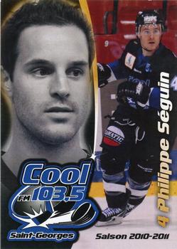 2010-11 Cool 103.5 FM St. Georges CRS Express (LNAH) #5 Philippe Seguin Front
