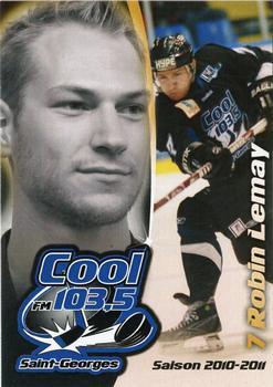 2010-11 Cool 103.5 FM St. Georges CRS Express (LNAH) #7 Robin Lemay Front